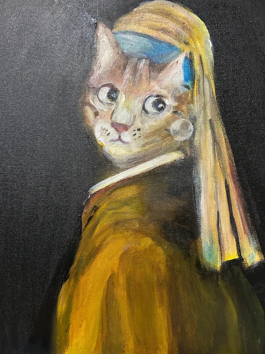 Girl with a Pearl Cat