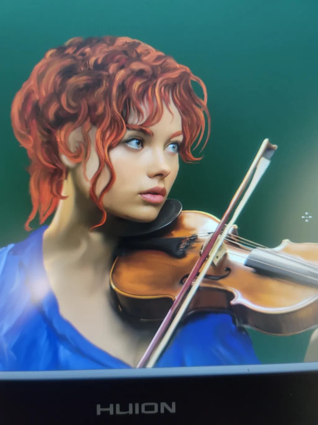 Redhead Violinist