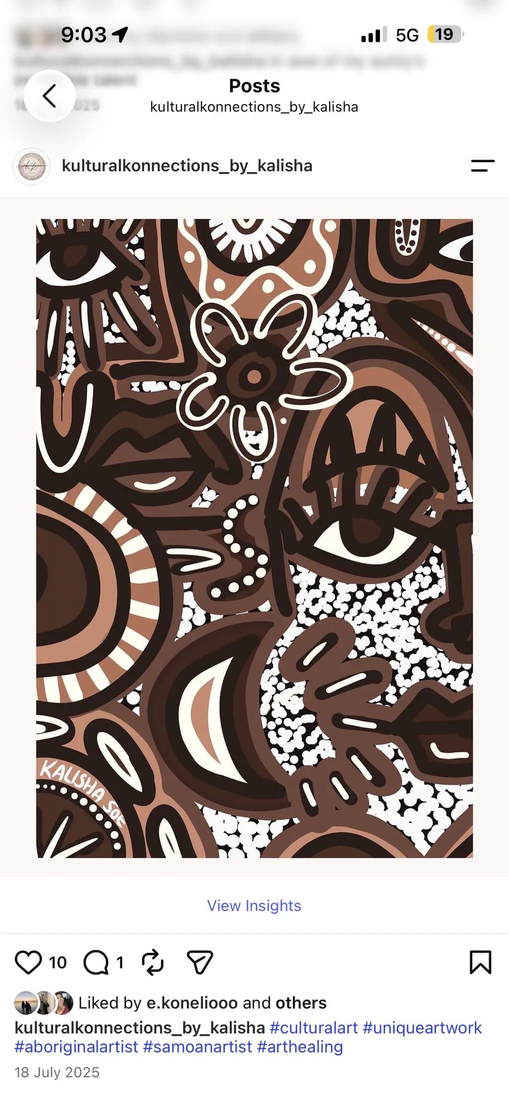 Brown Faces Mosaic