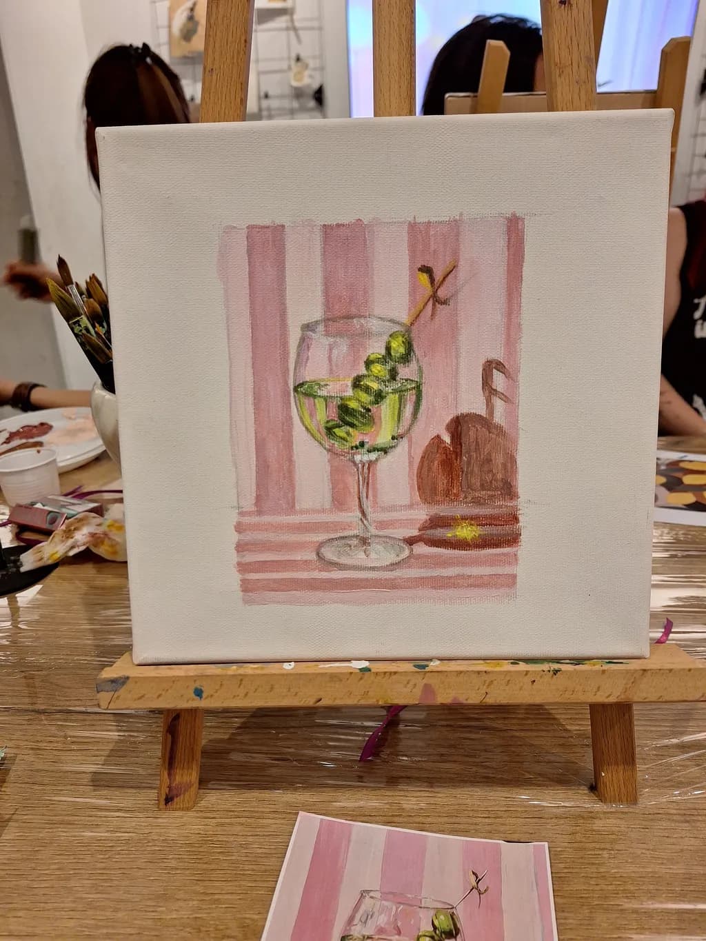 Green Olive Martini