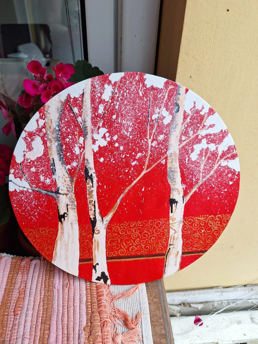 Crimson Birch Symphony