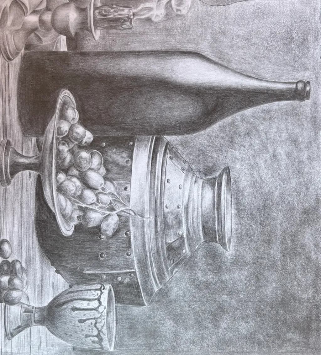 Grapes and Vessel