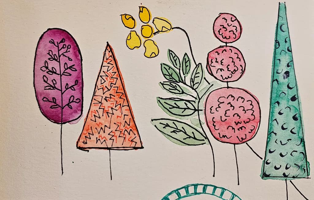 Abstract Garden Shapes