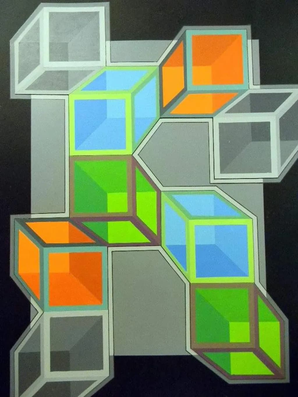 Geometric Prism Stack