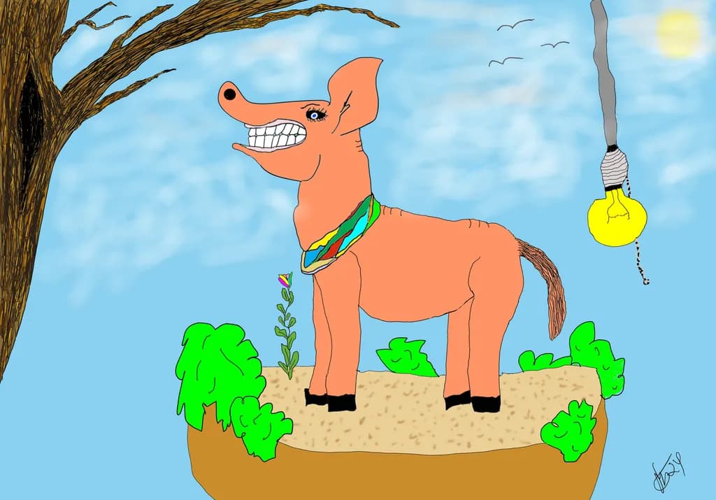 Grinning Canine