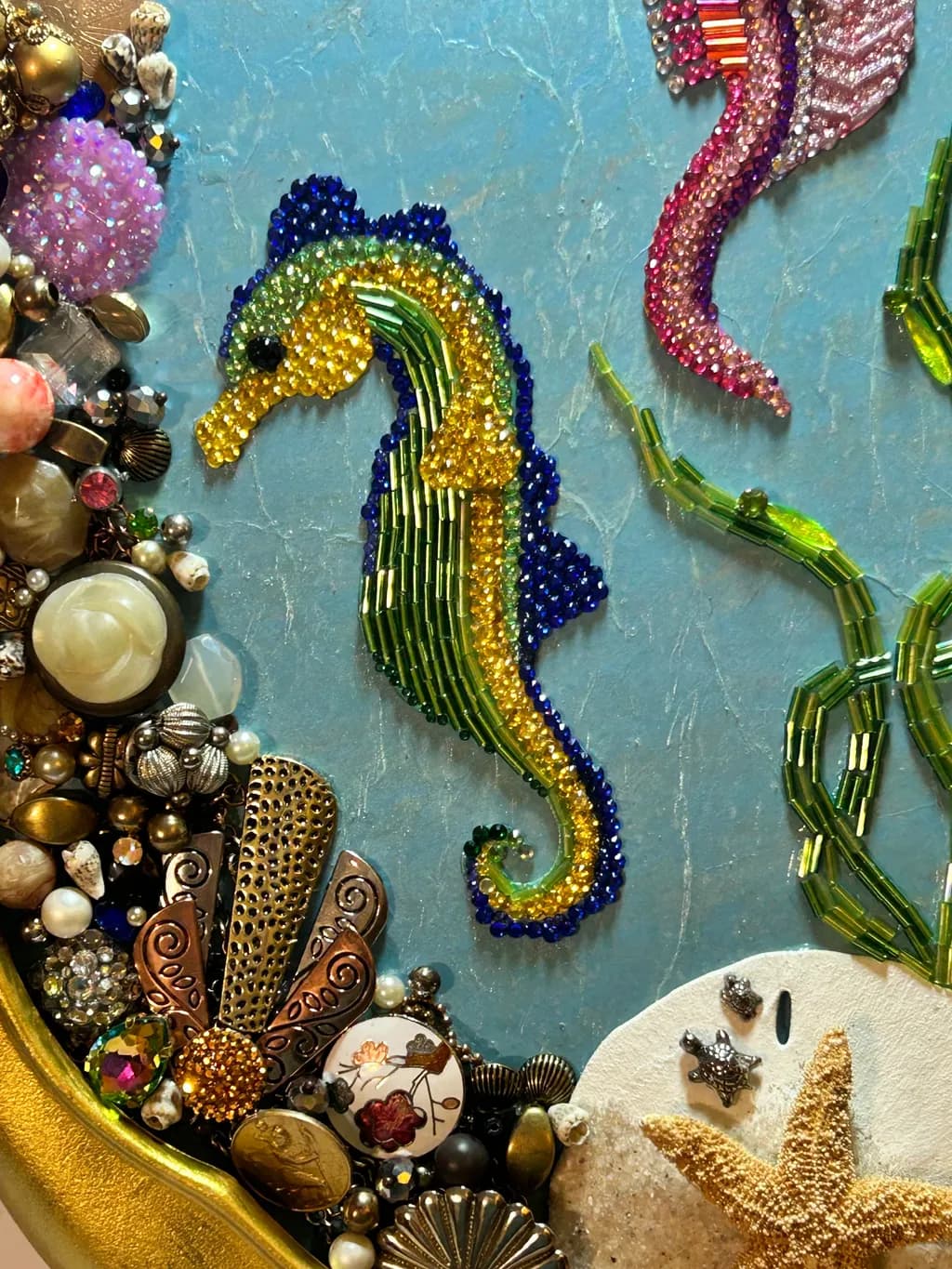 Beaded Seahorse Elegance