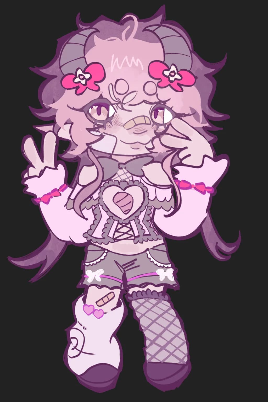 Candy Goth Charm
