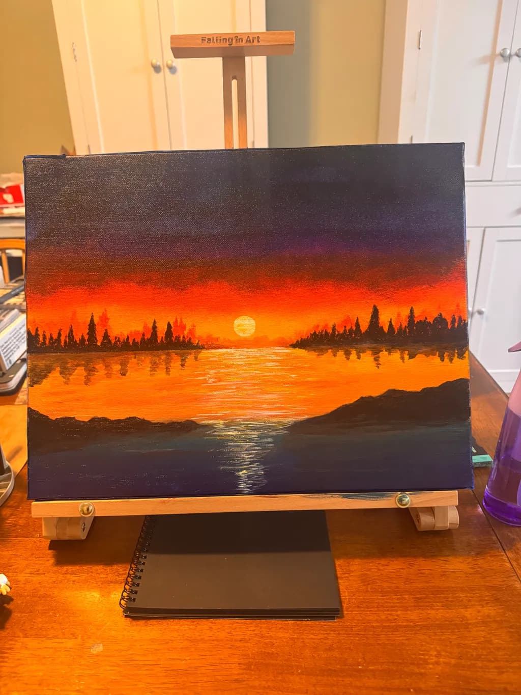 Sunset Over Lake