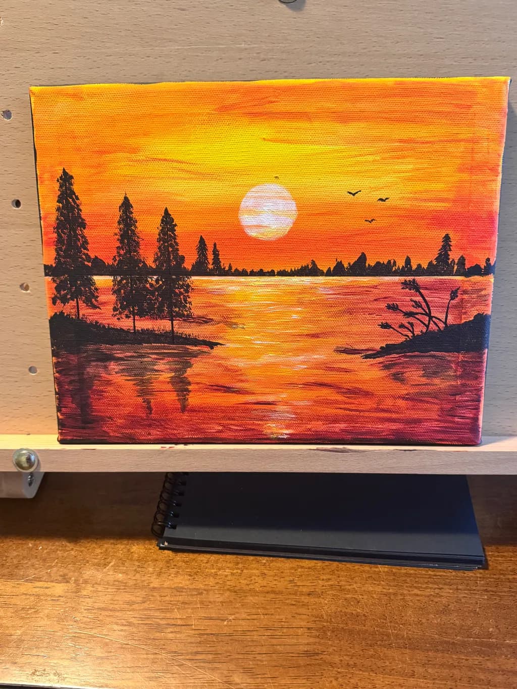 Sunset Over Lake