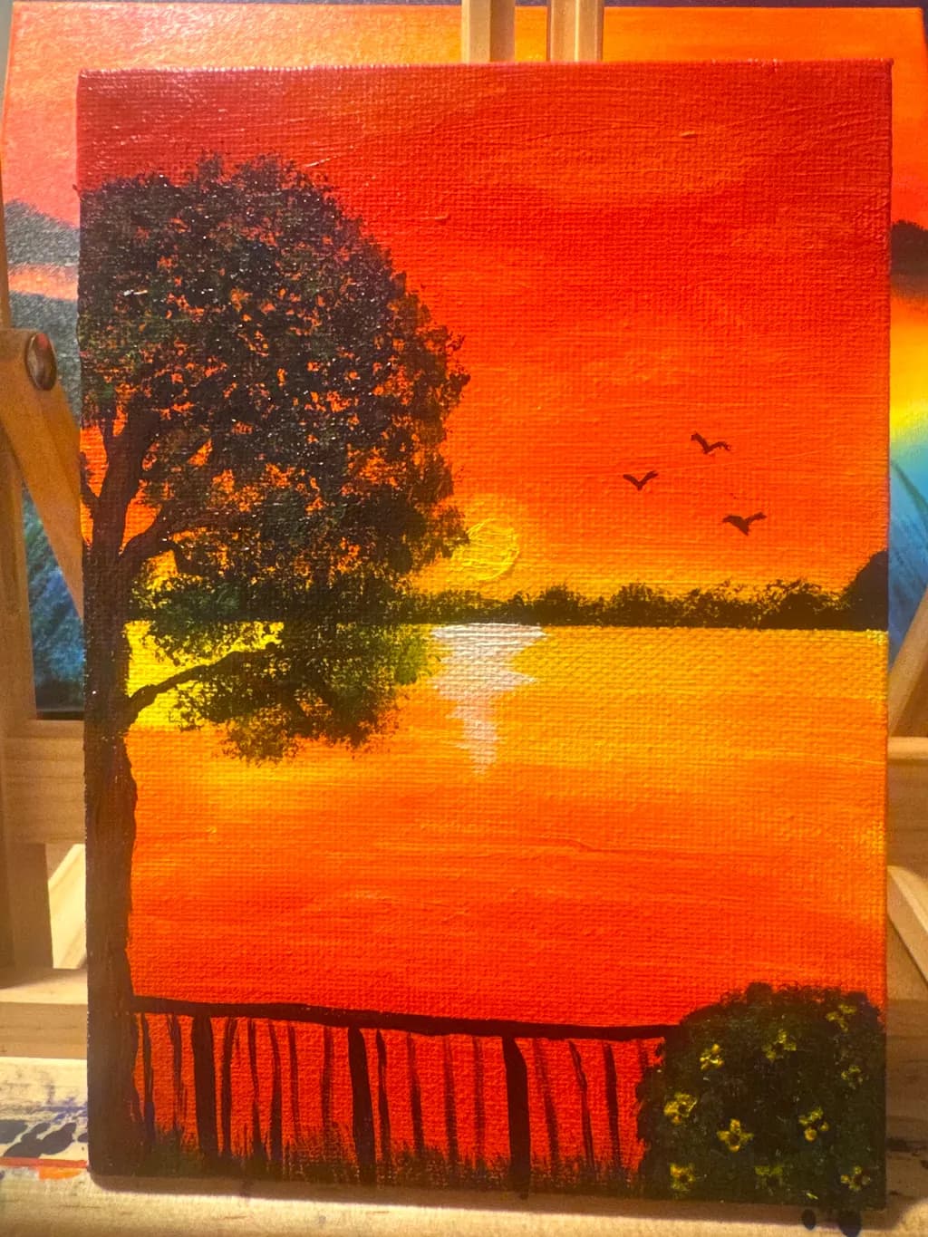 Sunset Over Lake