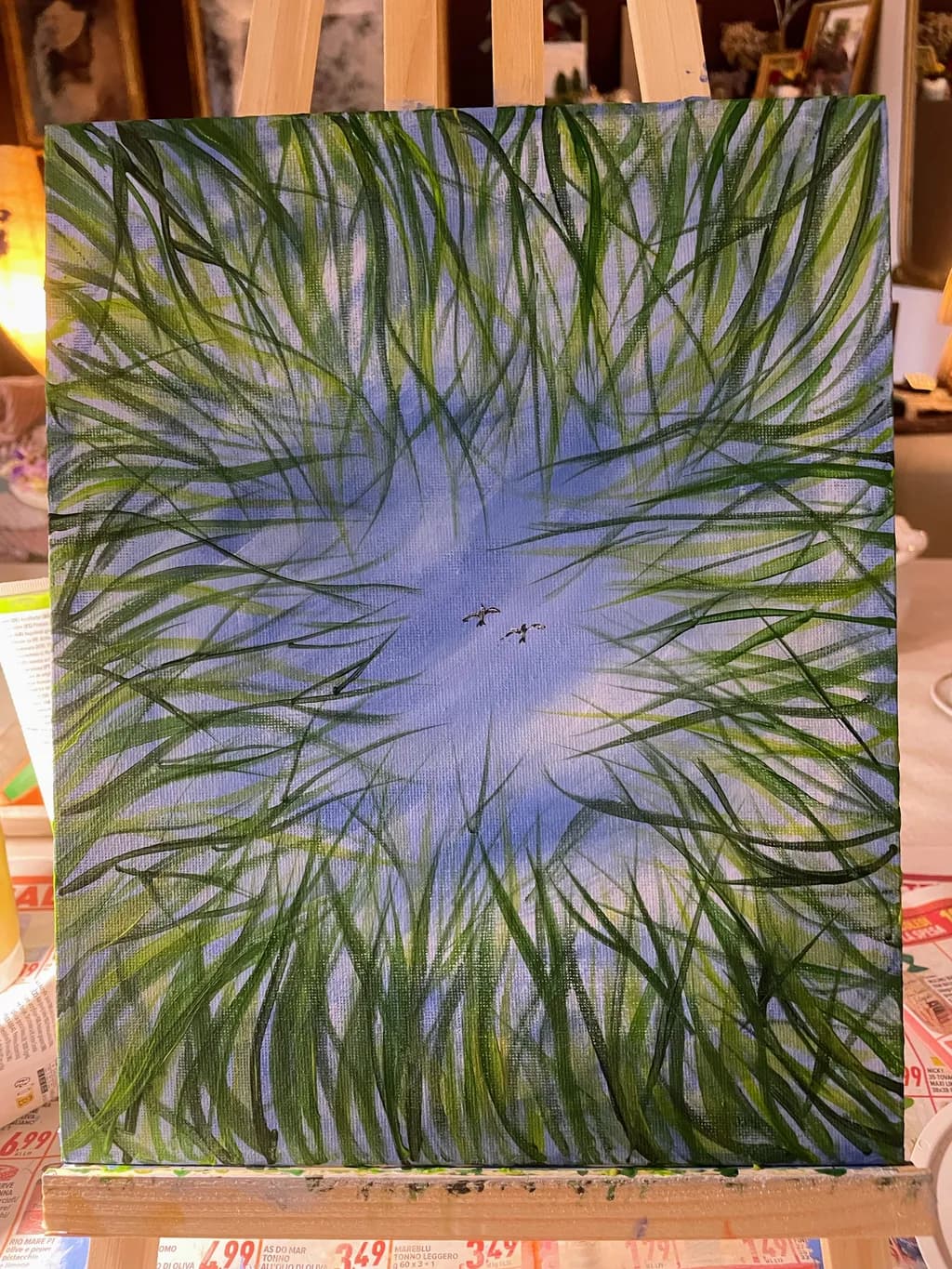 Skyward Through Reeds