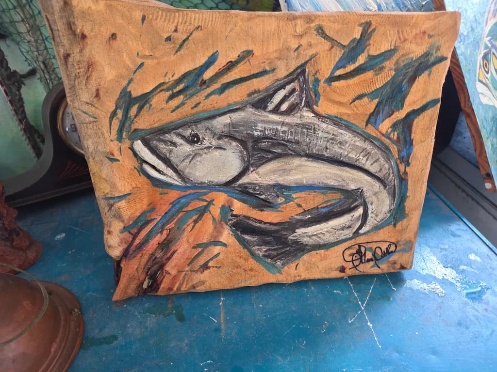 Ocean Predator on Wood