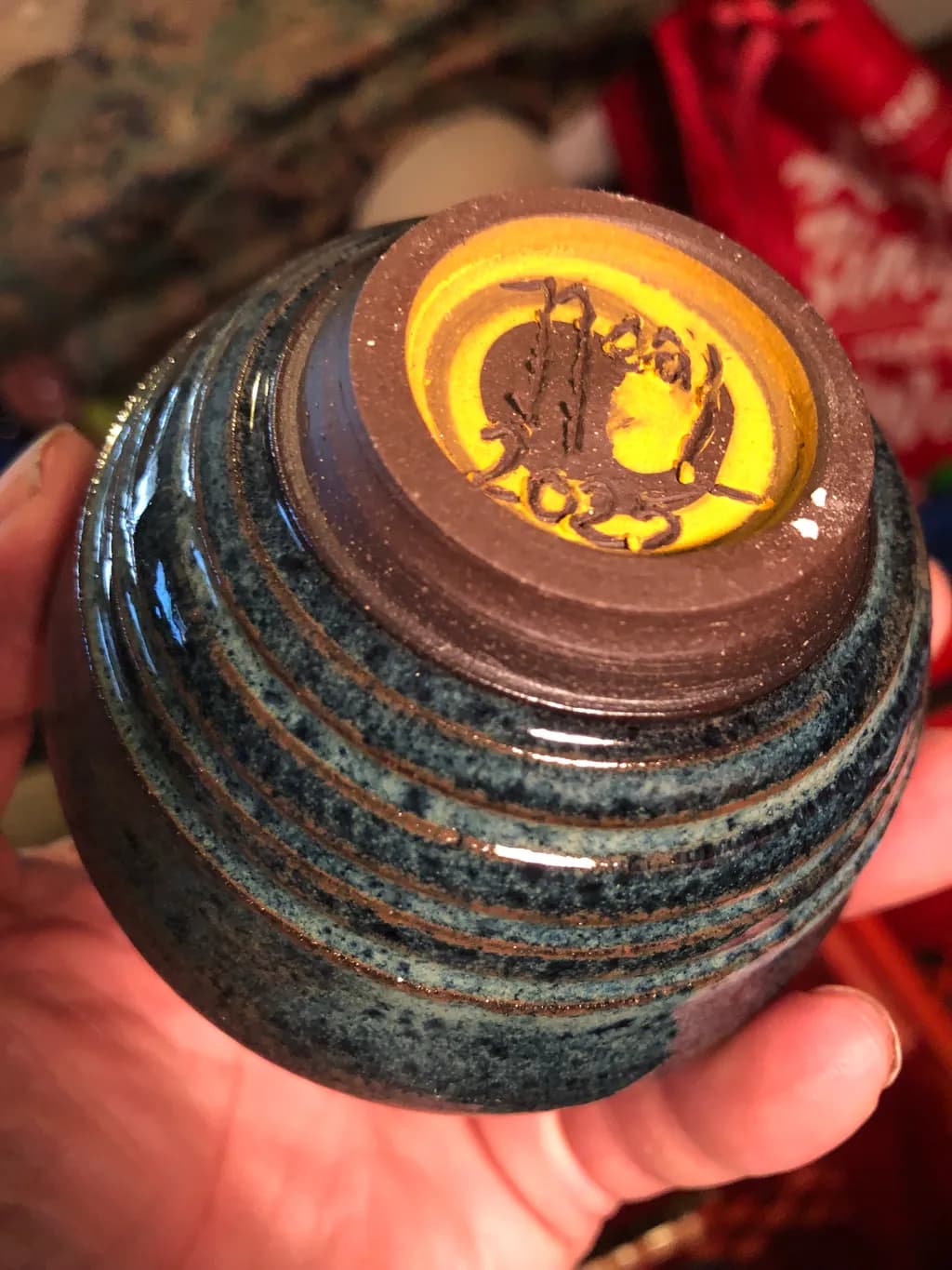 Glazed Blue Bowl