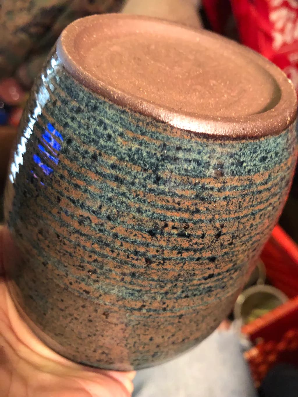 Speckled Earthenware Vessel
