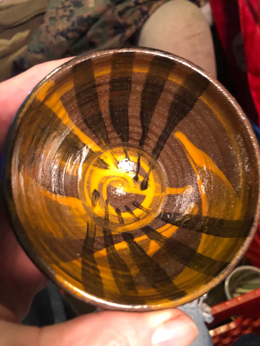 Amber Spiral Bowl
