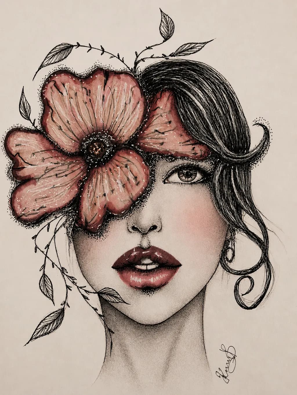 Flowered Portrait
