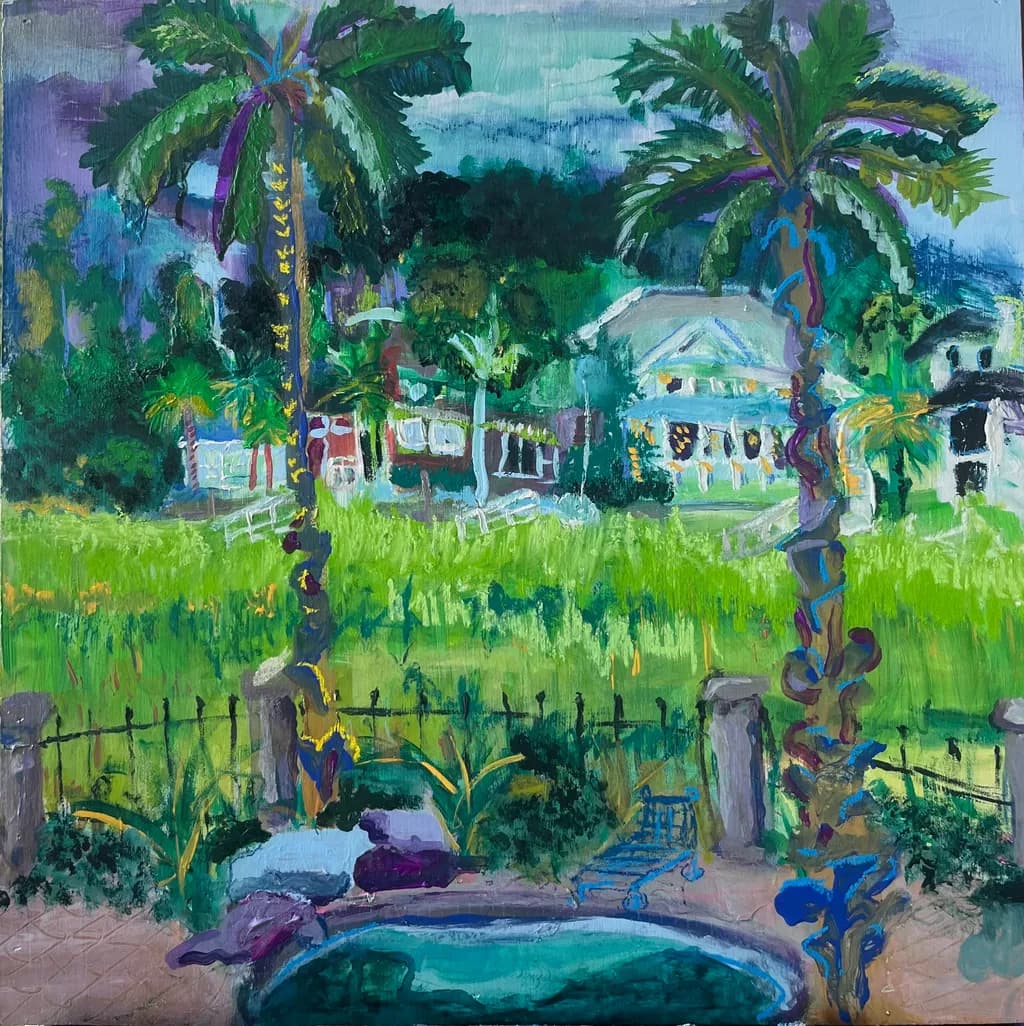 Evening Garden View