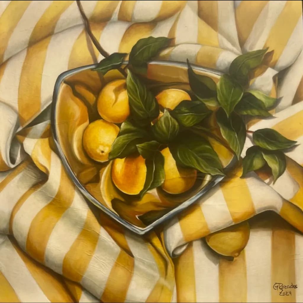 Striped Citrus Bowl