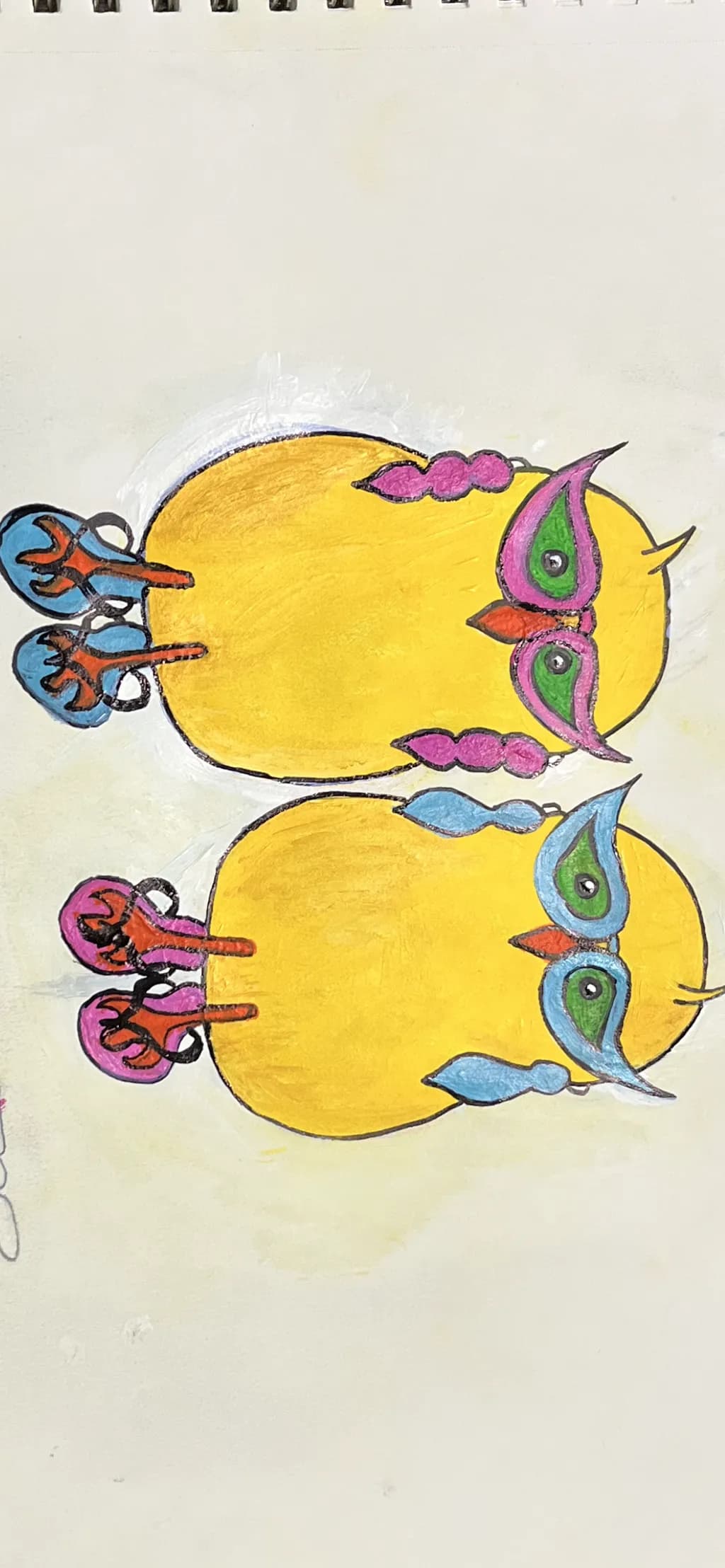 Colorful Duo Birds