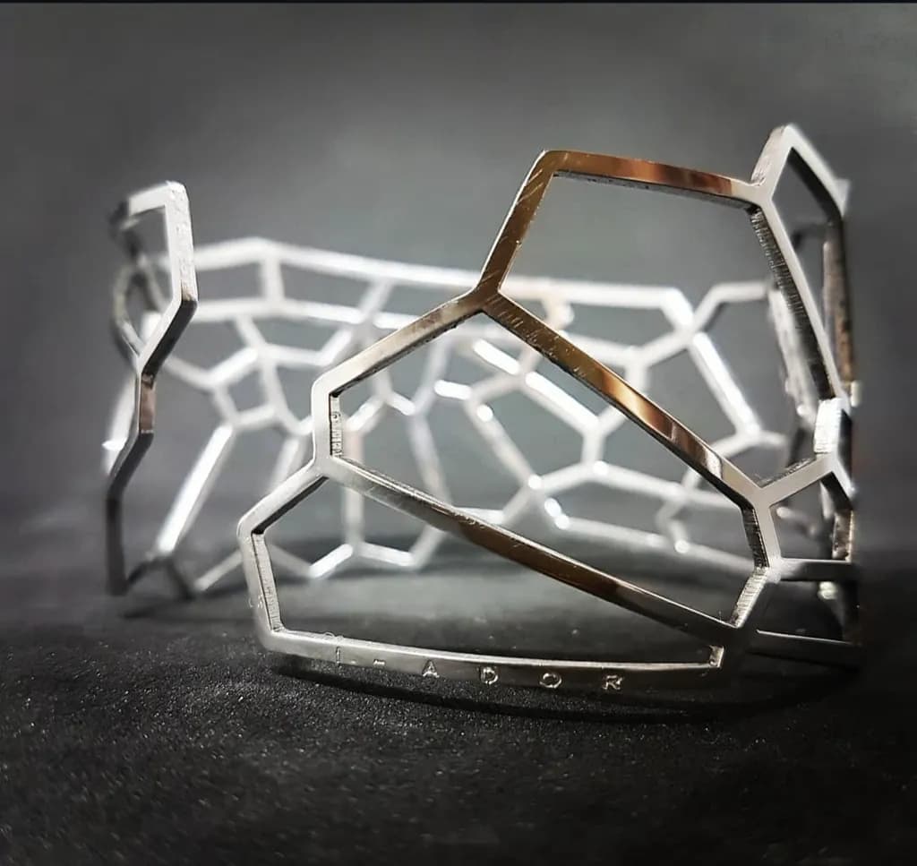 Geometric Alloy Cuff