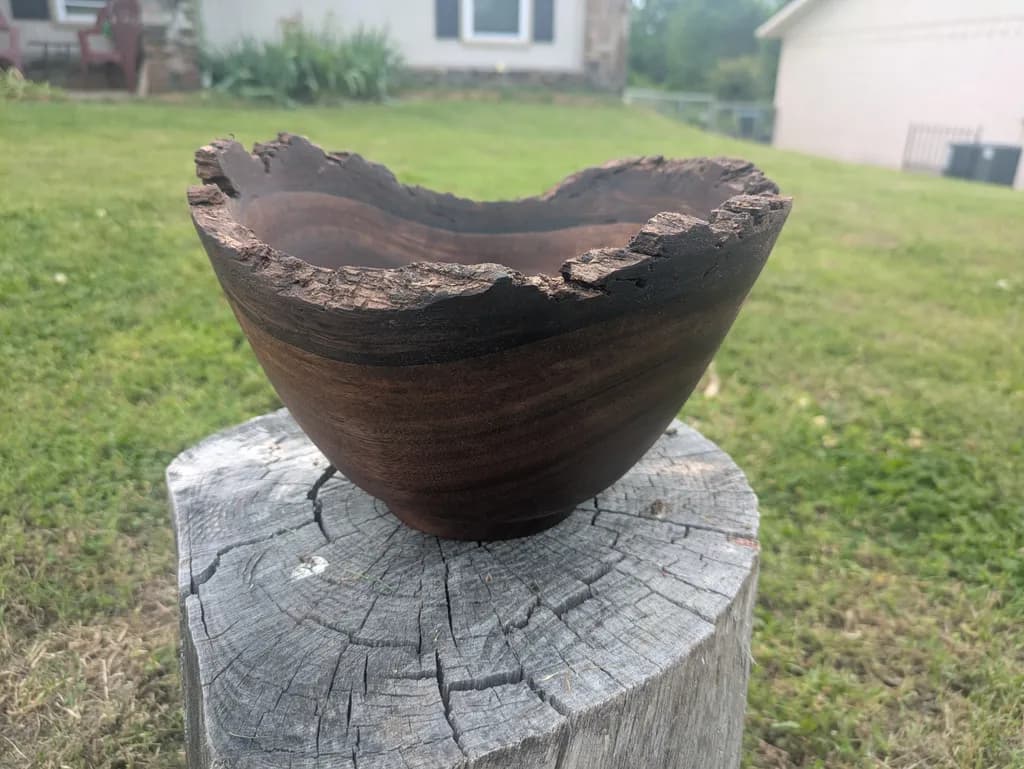 Rough Edge Walnut Bowl