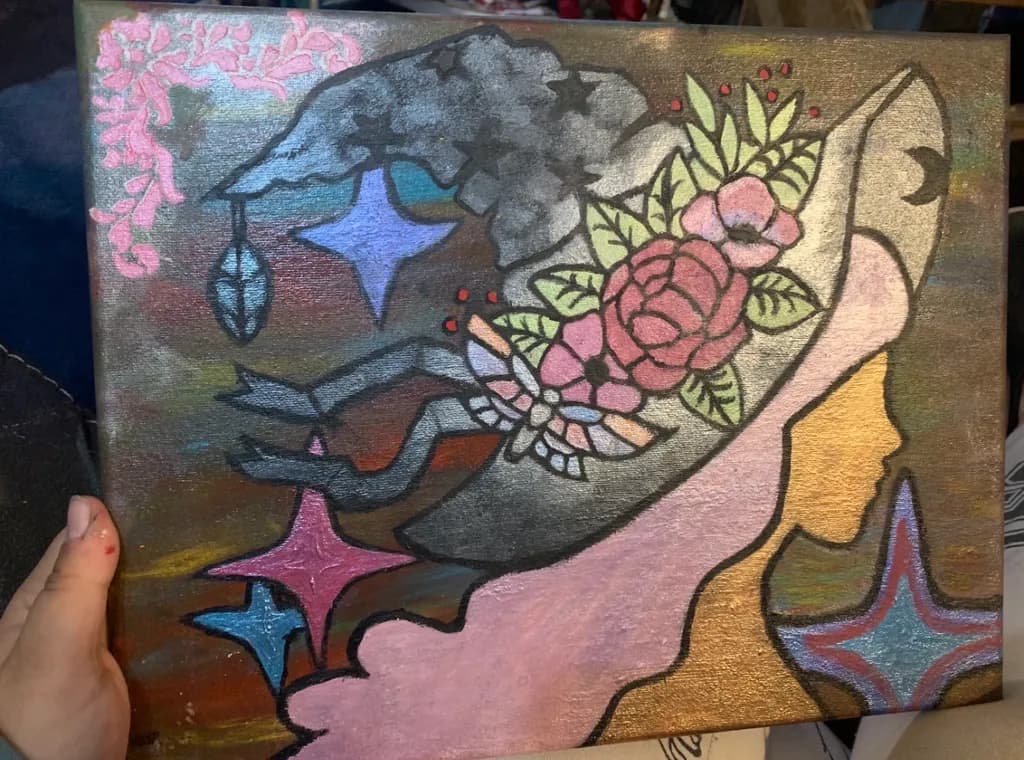 Rose Hat Silhouette