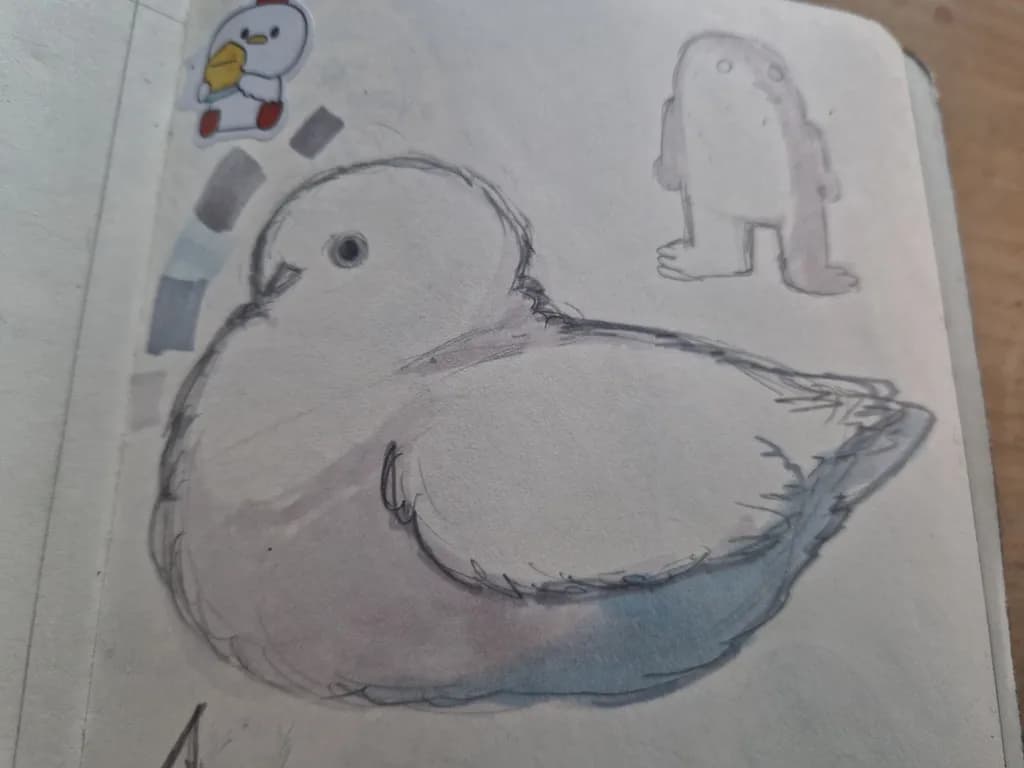 Gentle Dove Sketch