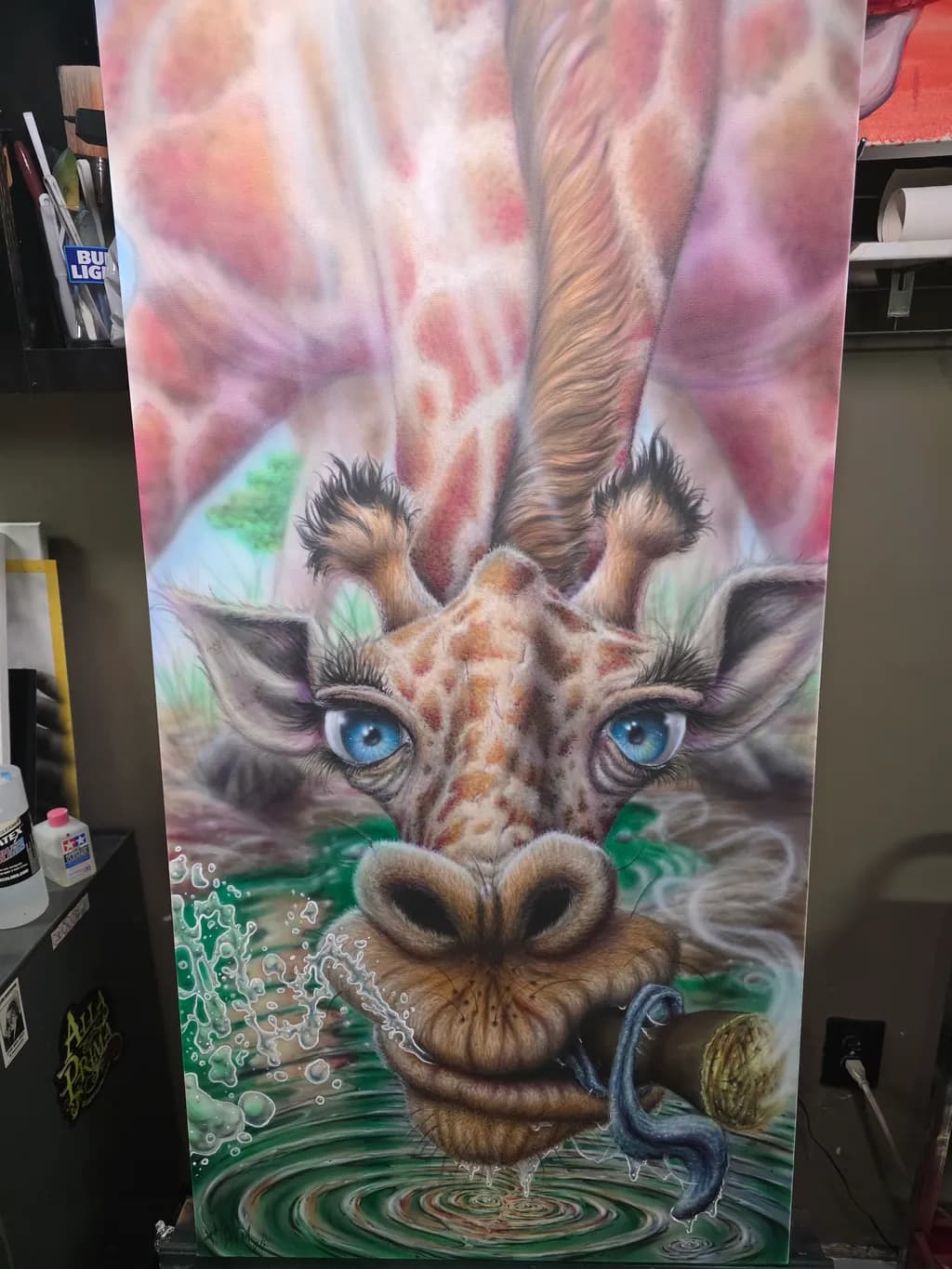 Blue-Eyed Giraffe