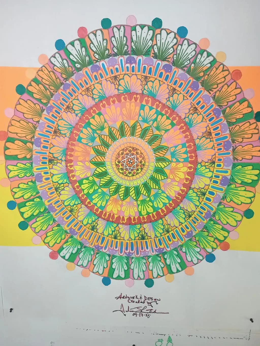 Radiant Bloom Circle