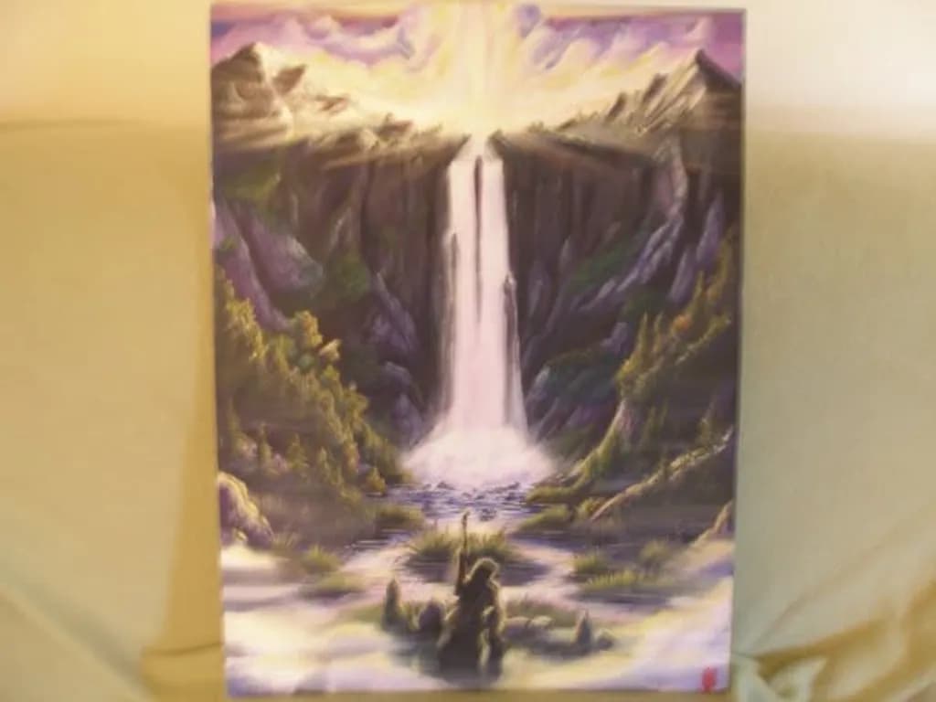 Wanderer at the Falls