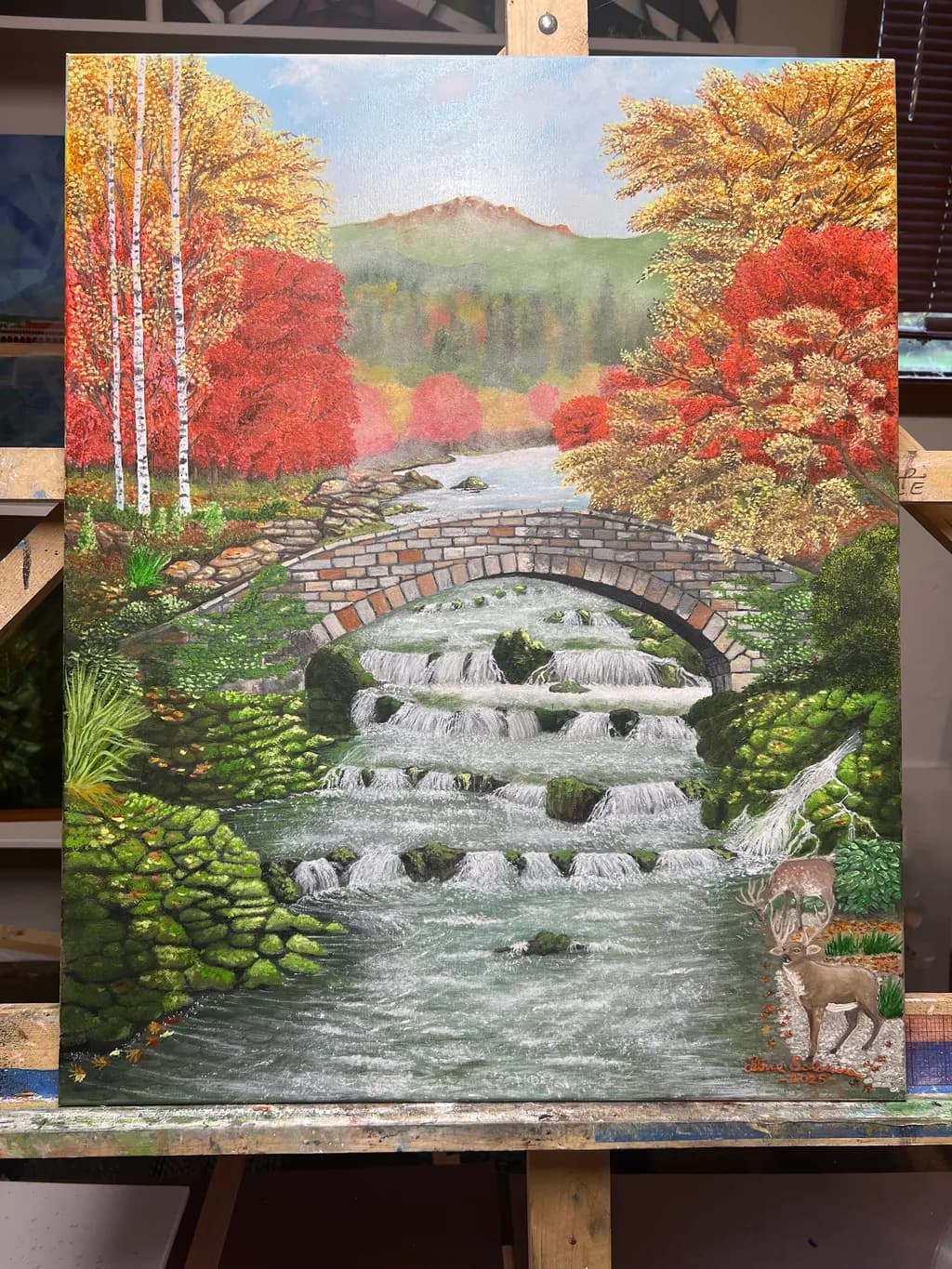 Autumn Cascade Bridge