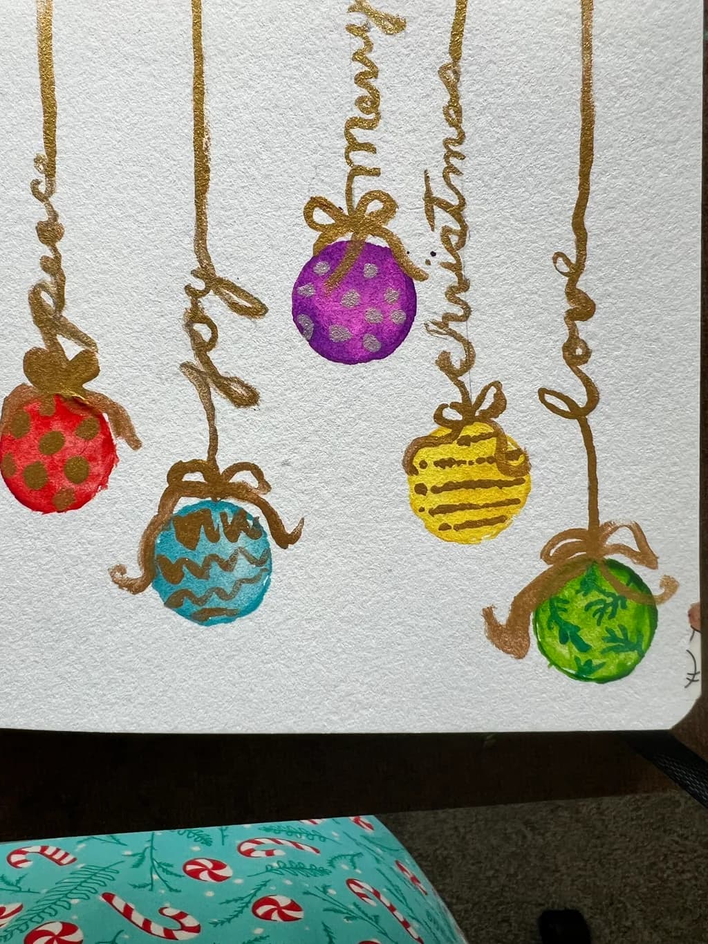 Colorful Christmas Ornaments