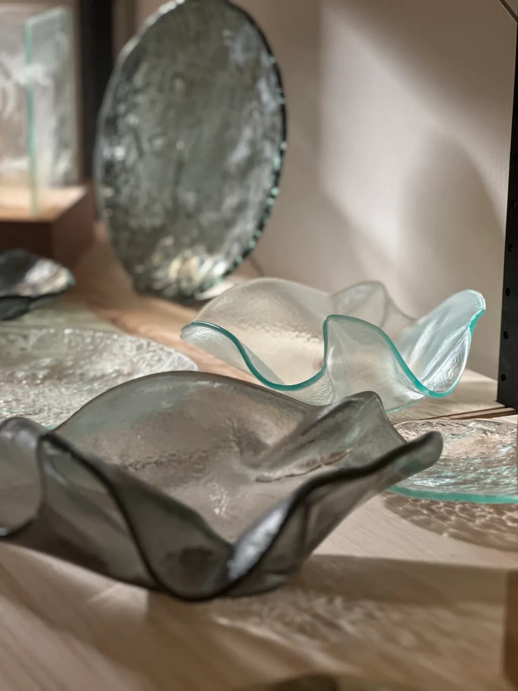 Rippled Glass Bowls
