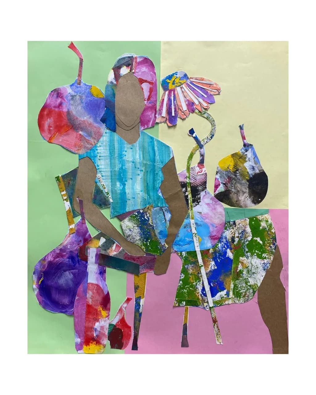 Pear Collage Figures