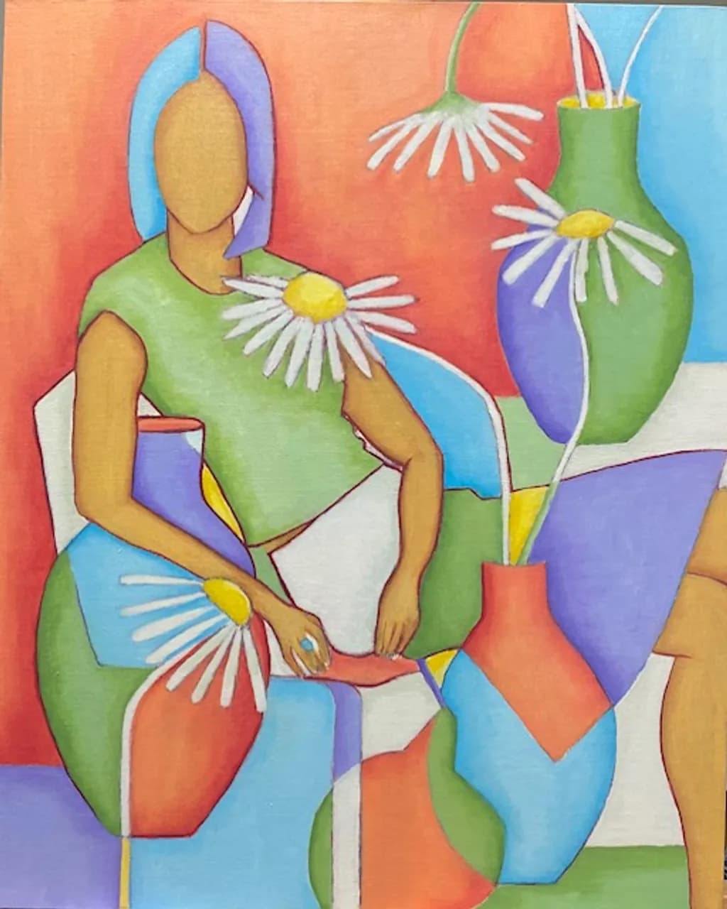 Vase and Daisy