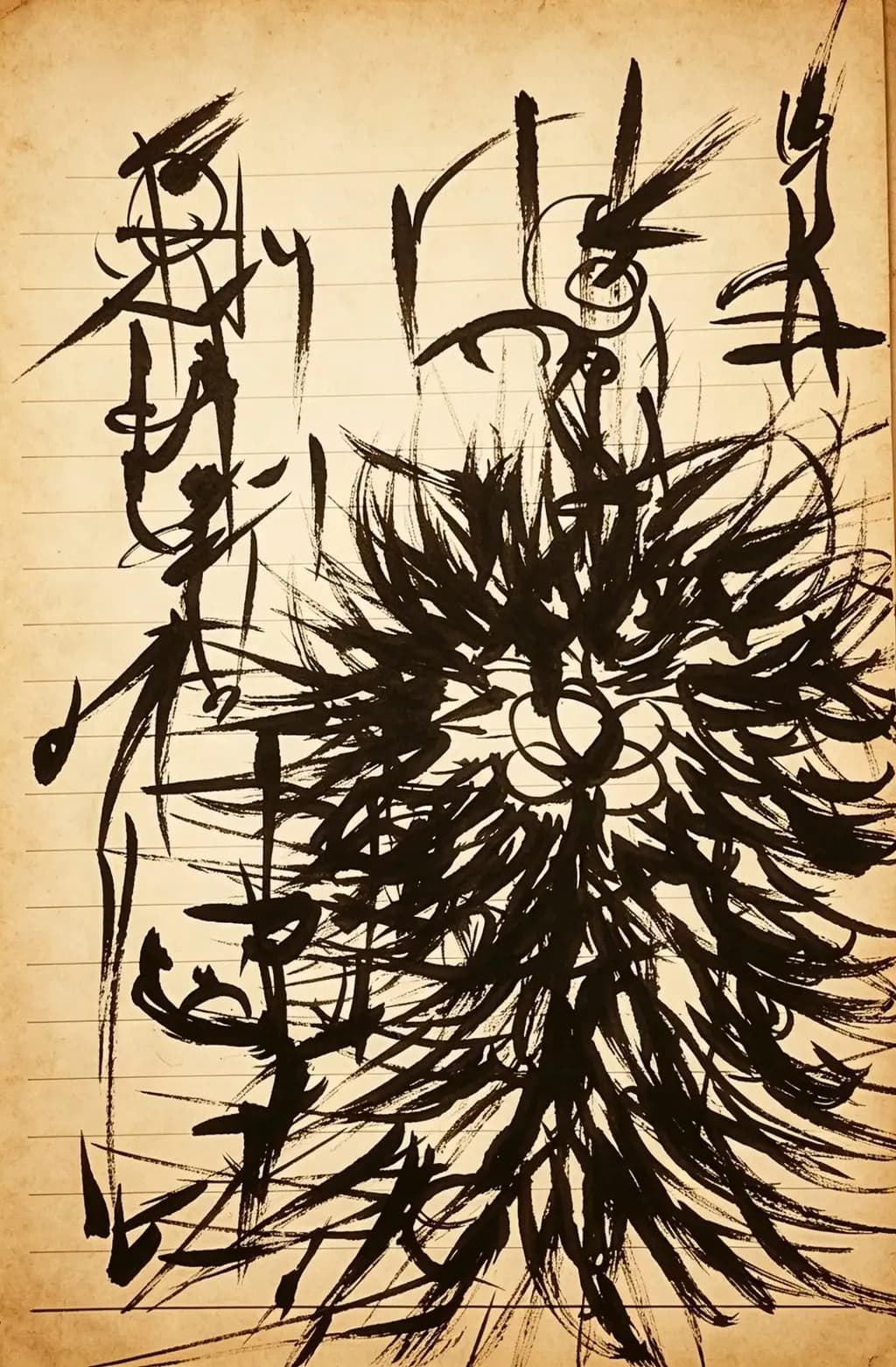 Chaotic Ink Burst