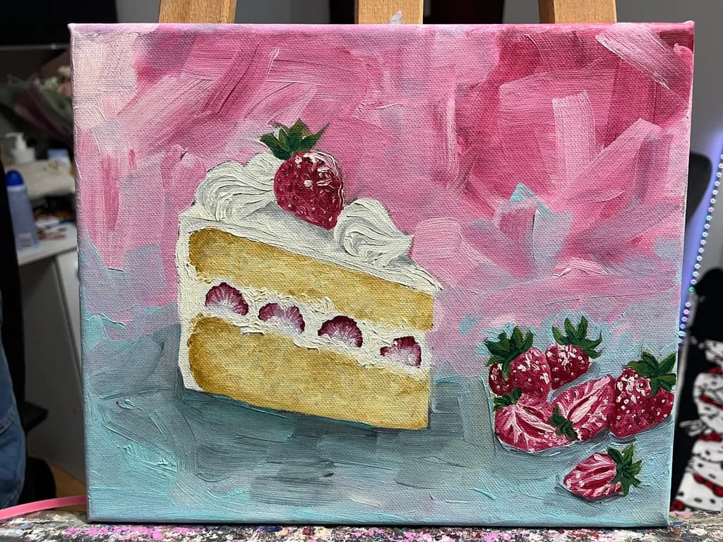 Strawberry Shortcake Slice