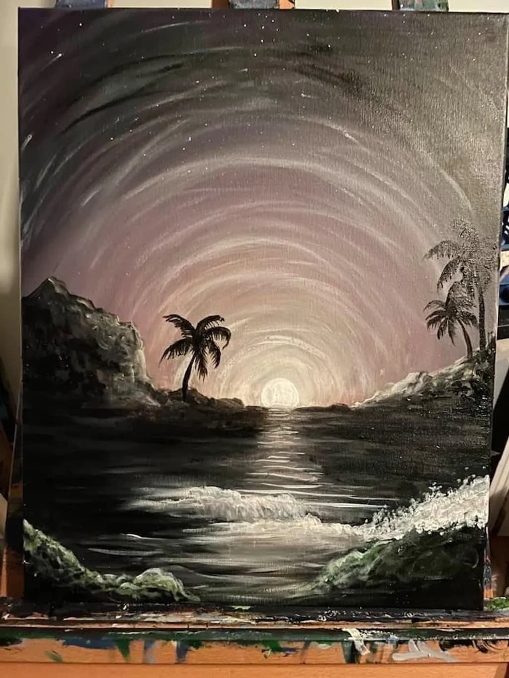 Moonlit Shoreline