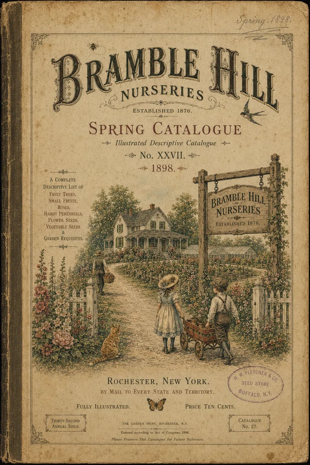 Bramble Hill Nursery Catalog 1898