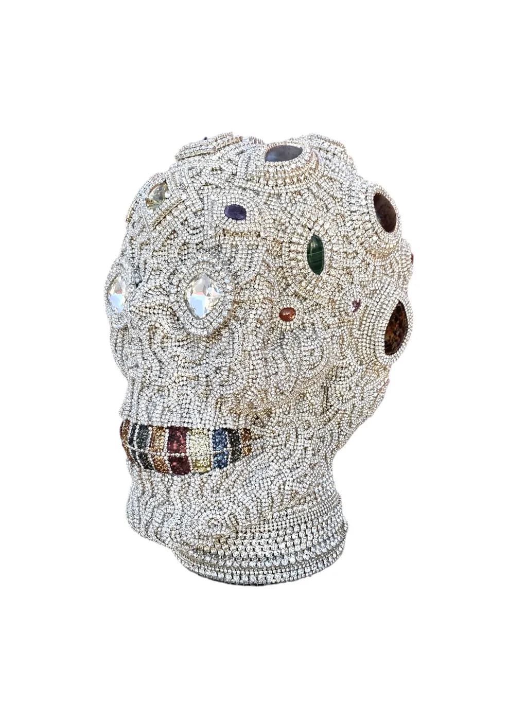 Jeweled Skull Mosaic