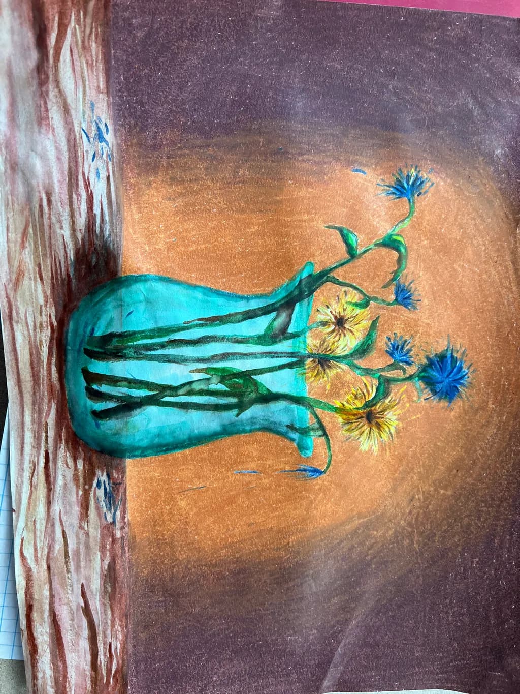Blue and Yellow Blooms