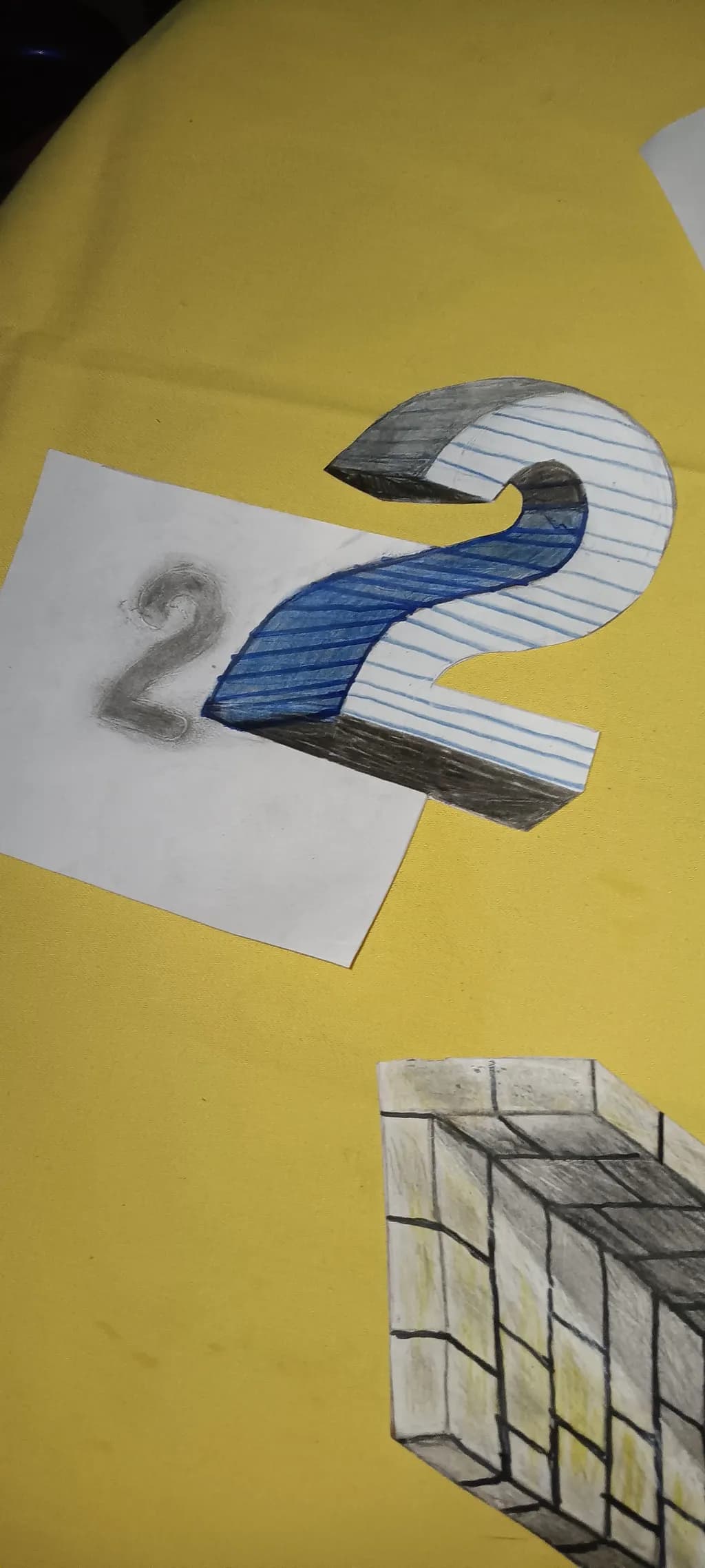 3D Number Illusion