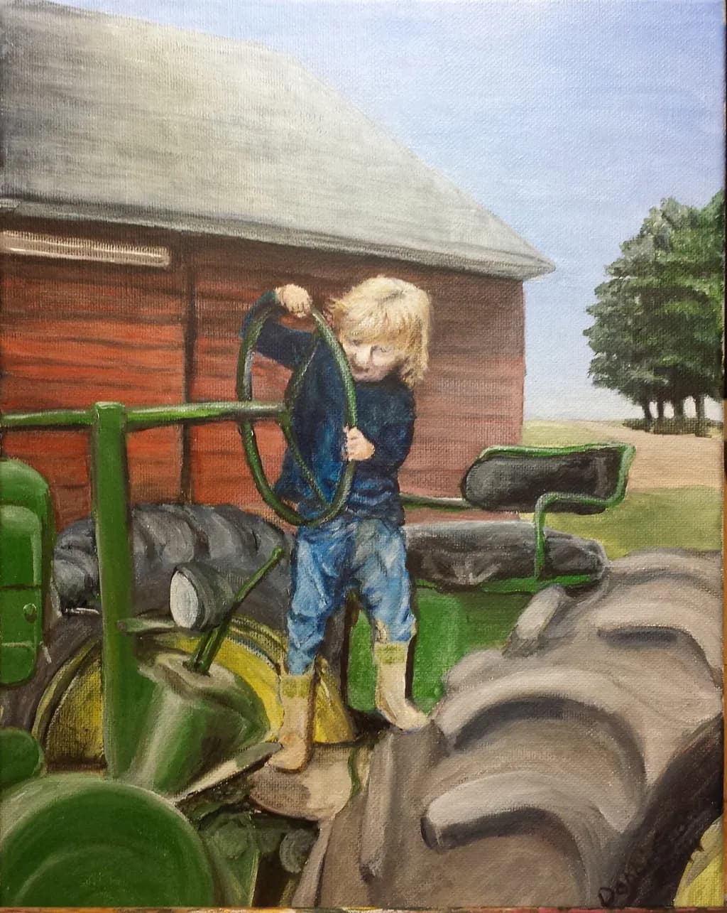 Child on Tractor