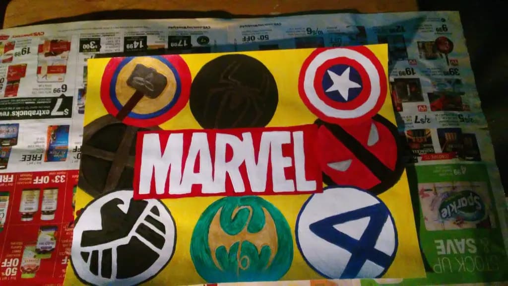Marvel Emblems Collage