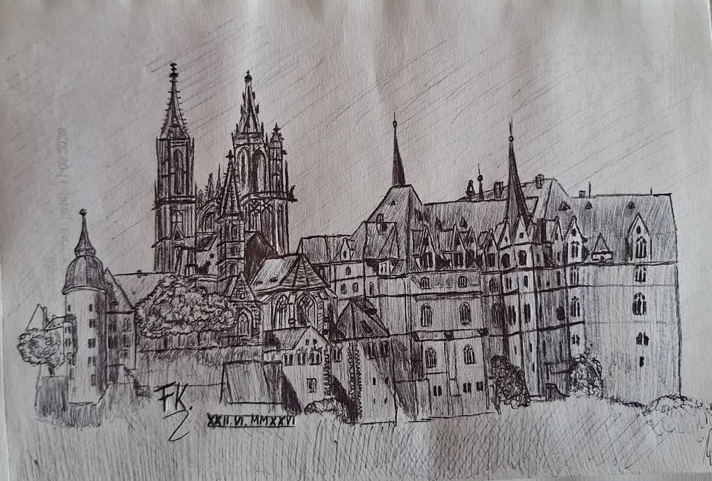 Gothic Fortress Sketch