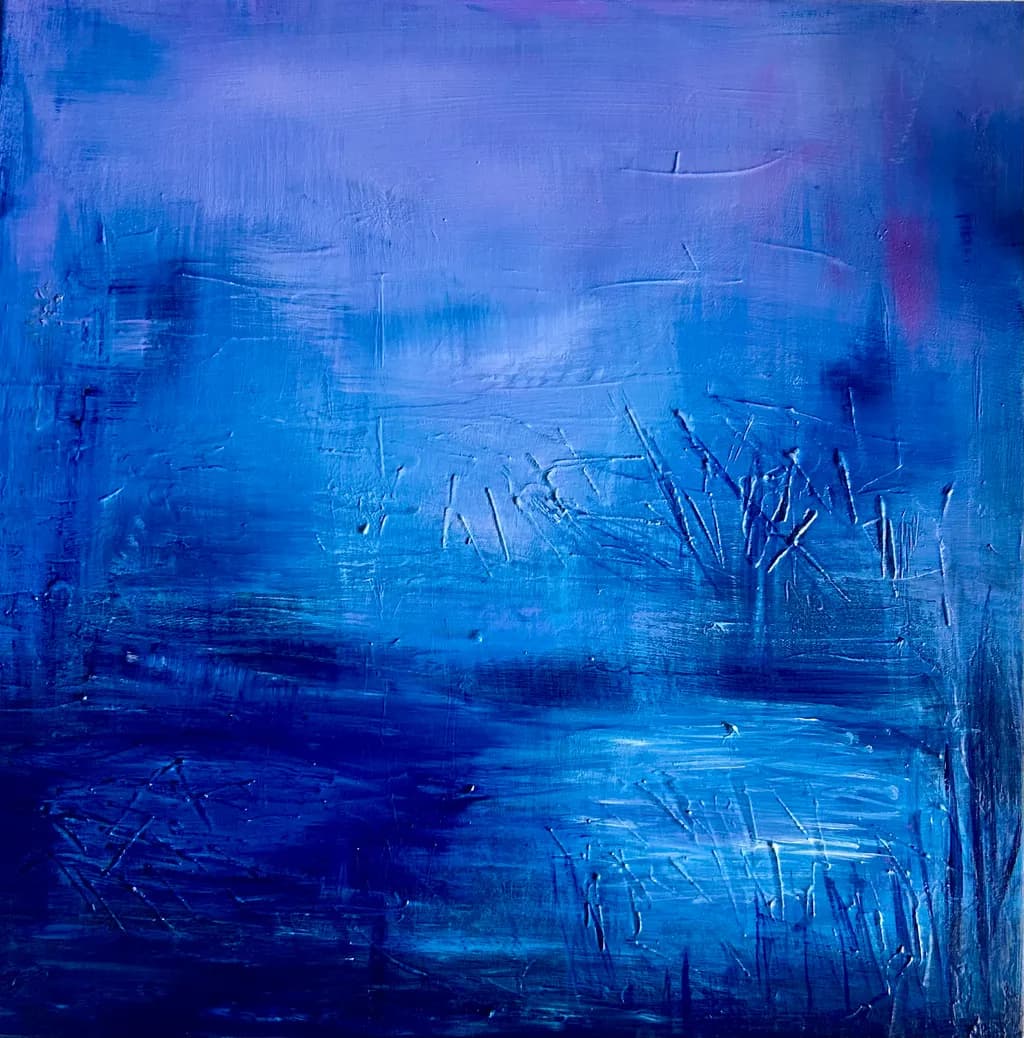 Blue Landscape Abstract