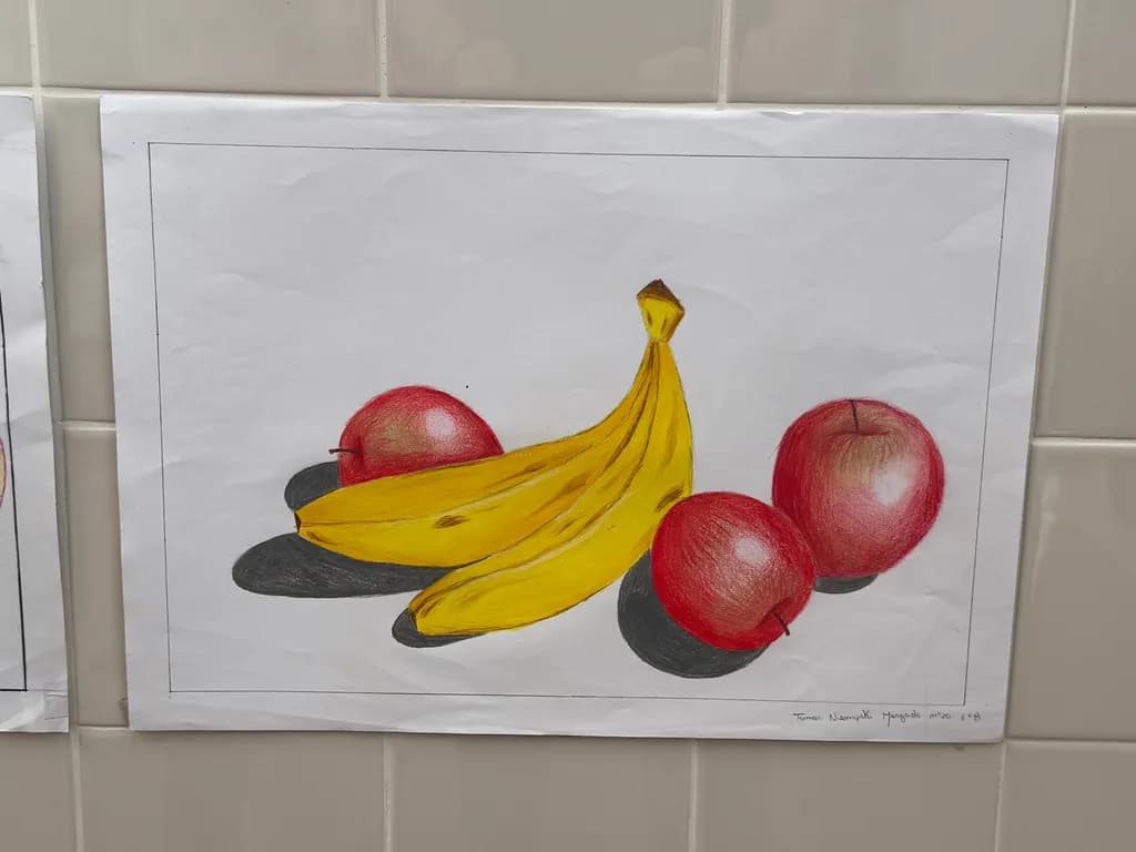 Bananas and Apples Still Life