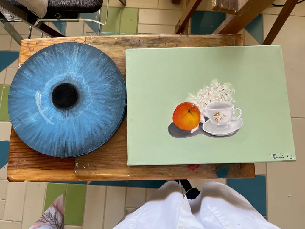 Peach and Porcelain