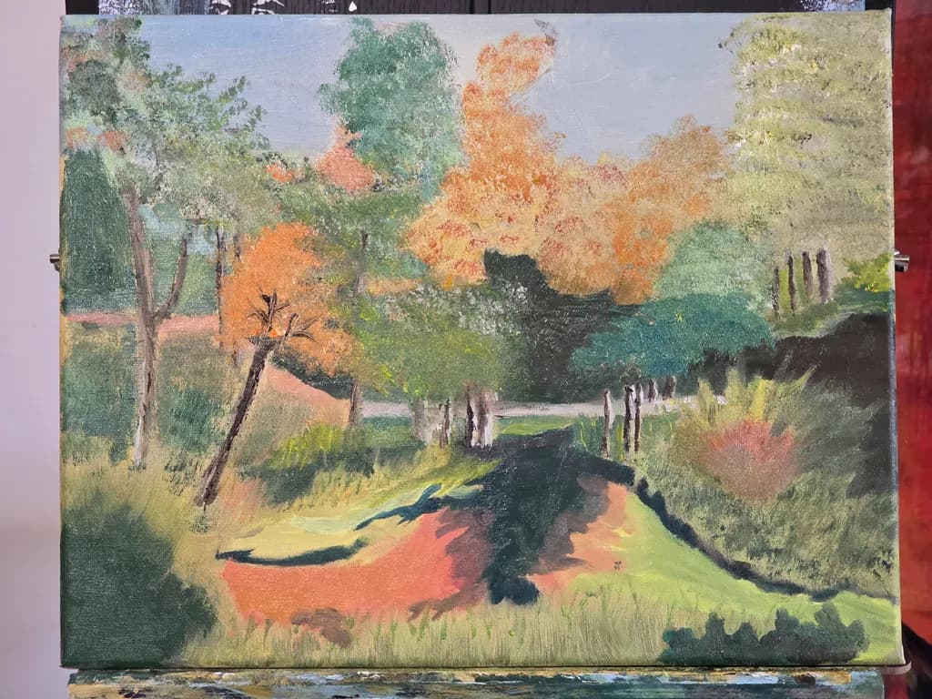 Autumn Path Shadows
