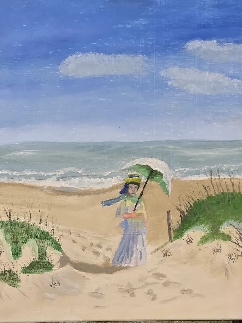 Child Beneath the Beach Umbrella